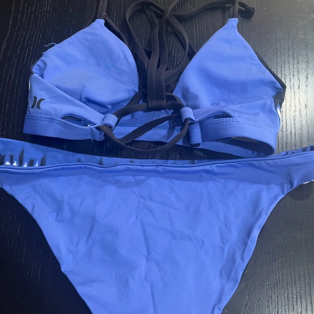 Hurley Blue Strappy Bikini Set